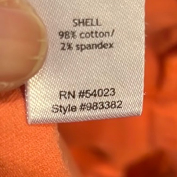 Athleta Vibrant Orange Bermuda Shorts with Flat Front Design size 6 - Picture 8 of 8